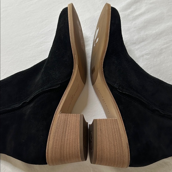 Paul Green Sante Suede Leather Western Ankle Booties Size 8 - Picture 5 of 10